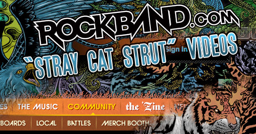 Rockband "Stray Cat Strut" Videos