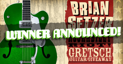 Brian Setzer Rockabilly Riot! Gretsch Guitar Giveaway Winner Announced